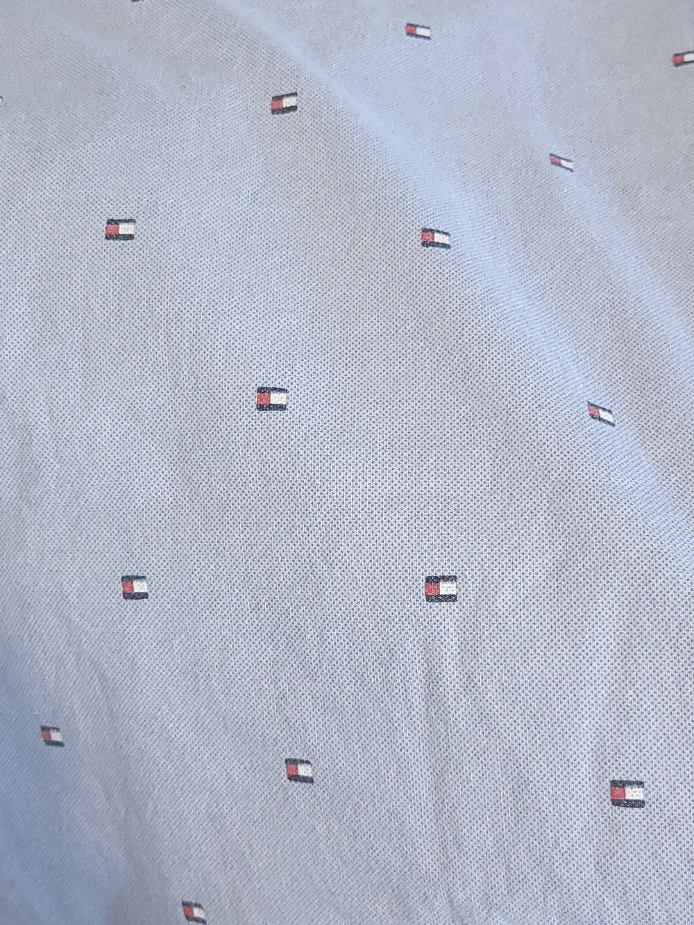 Tommy Hilfiger Flat Sheet Twin XL Blue Floating Flags Classic Vtg 100% Cotton